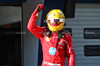 GP CINA, Lewis Hamilton (GBR) Ferrari celebrates his pole position in Sprint Qualifiche parc ferme.

21.03.2025. Formula 1 World Championship, Rd 2, Chinese Grand Prix, Shanghai, China, Sprint Qualifiche Day.

- www.xpbimages.com, EMail: requests@xpbimages.com © Copyright: Batchelor / XPB Images
