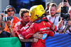 GP CINA, Lewis Hamilton (GBR) Ferrari celebrates his pole position in Sprint Qualifiche parc ferme with the team.

21.03.2025. Formula 1 World Championship, Rd 2, Chinese Grand Prix, Shanghai, China, Sprint Qualifiche Day.

- www.xpbimages.com, EMail: requests@xpbimages.com © Copyright: Batchelor / XPB Images