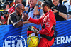 GP CINA, Lewis Hamilton (GBR) Ferrari celebrates pole position in Sprint Qualifiche parc ferme with his father Anthony Hamilton (GBR).

21.03.2025. Formula 1 World Championship, Rd 2, Chinese Grand Prix, Shanghai, China, Sprint Qualifiche Day.

- www.xpbimages.com, EMail: requests@xpbimages.com © Copyright: Batchelor / XPB Images
