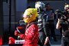 GP CINA, Lewis Hamilton (GBR) Ferrari celebrates his pole position in Sprint Qualifiche parc ferme.

21.03.2025. Formula 1 World Championship, Rd 2, Chinese Grand Prix, Shanghai, China, Sprint Qualifiche Day.

- www.xpbimages.com, EMail: requests@xpbimages.com © Copyright: Batchelor / XPB Images