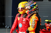 GP CINA, Lewis Hamilton (GBR) Ferrari celebrates his pole position in Sprint Qualifiche parc ferme with Oscar Piastri (AUS) McLaren.

21.03.2025. Formula 1 World Championship, Rd 2, Chinese Grand Prix, Shanghai, China, Sprint Qualifiche Day.

- www.xpbimages.com, EMail: requests@xpbimages.com © Copyright: Batchelor / XPB Images