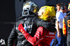 GP CINA, Lewis Hamilton (GBR) Ferrari celebrates his pole position in Sprint Qualifiche parc ferme with George Russell (GBR) Mercedes AMG F1.

21.03.2025. Formula 1 World Championship, Rd 2, Chinese Grand Prix, Shanghai, China, Sprint Qualifiche Day.

- www.xpbimages.com, EMail: requests@xpbimages.com © Copyright: Batchelor / XPB Images