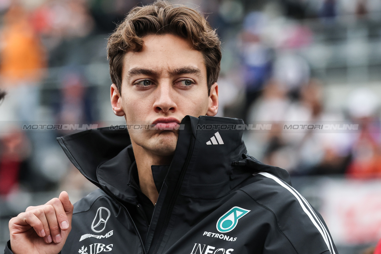 GP GIAPPONE, George Russell (GBR), Mercedes AMG F1 
06.04.2025. Formula 1 World Championship, Rd 3, Japanese Grand Prix, Suzuka, Japan, Gara Day.
- www.xpbimages.com, EMail: requests@xpbimages.com © Copyright: Charniaux / XPB Images