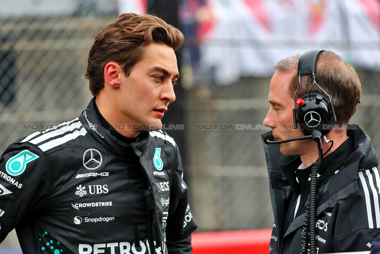 GP GIAPPONE, George Russell (GBR) Mercedes AMG F1 on the grid.

06.04.2025. Formula 1 World Championship, Rd 3, Japanese Grand Prix, Suzuka, Japan, Gara Day.

- www.xpbimages.com, EMail: requests@xpbimages.com © Copyright: Batchelor / XPB Images