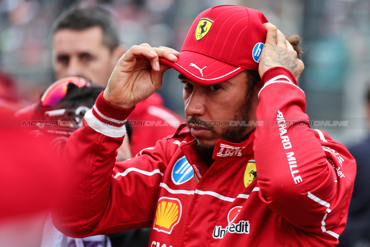 GP GIAPPONE, Lewis Hamilton (GBR) Ferrari on the grid.

06.04.2025. Formula 1 World Championship, Rd 3, Japanese Grand Prix, Suzuka, Japan, Gara Day.

- www.xpbimages.com, EMail: requests@xpbimages.com © Copyright: Moy / XPB Images