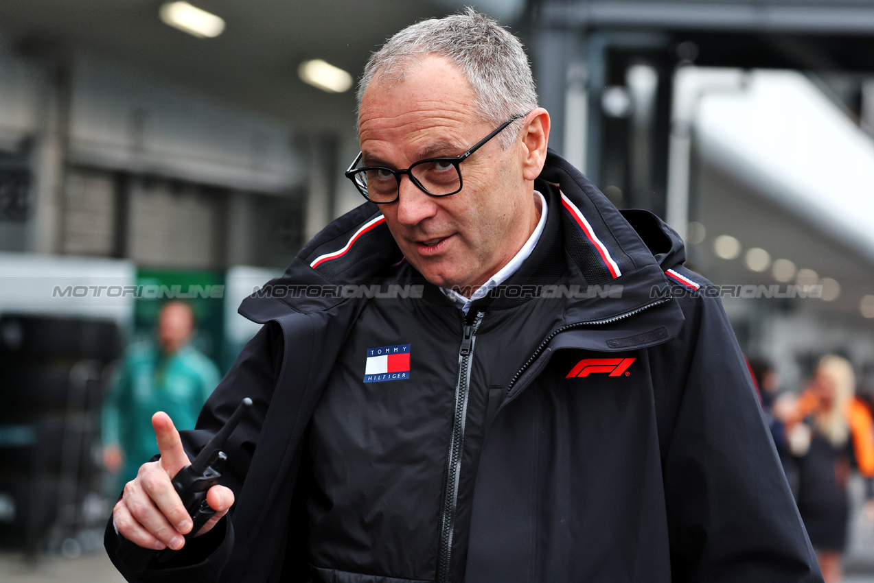 GP GIAPPONE, Stefano Domenicali (ITA) Formula One President e CEO.

06.04.2025. Formula 1 World Championship, Rd 3, Japanese Grand Prix, Suzuka, Japan, Gara Day.

- www.xpbimages.com, EMail: requests@xpbimages.com © Copyright: Moy / XPB Images