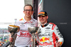 GP GIAPPONE, (L to R): Hugh Bird (GBR) Red Bull Racing Suspension Group Team Leader celebrates on the podium with vincitore Max Verstappen (NLD) Red Bull Racing.

06.04.2025. Formula 1 World Championship, Rd 3, Japanese Grand Prix, Suzuka, Japan, Gara Day.

- www.xpbimages.com, EMail: requests@xpbimages.com © Copyright: Moy / XPB Images