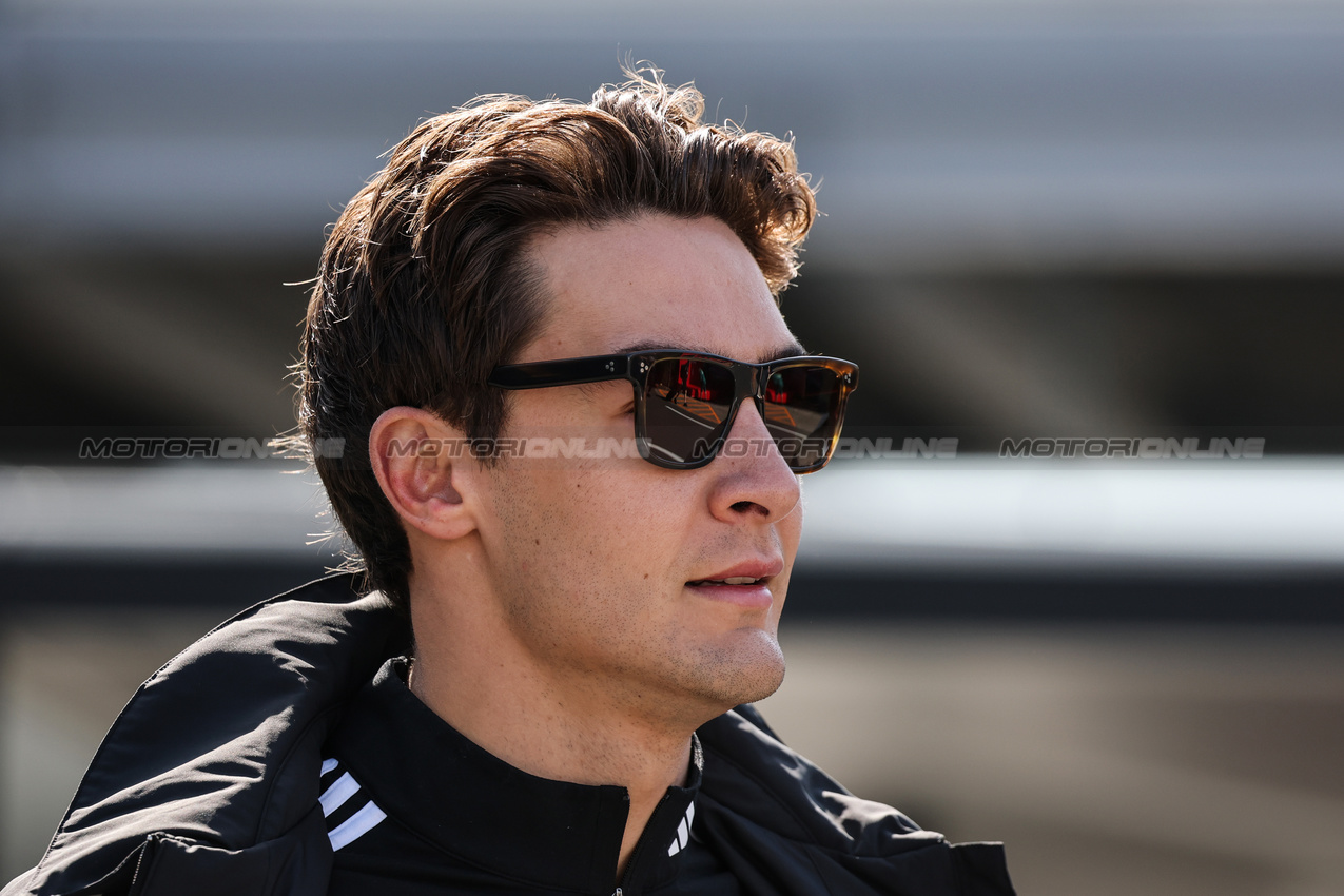 GP GIAPPONE, George Russell (GBR), Mercedes AMG F1 
03.04.2025. Formula 1 World Championship, Rd 3, Japanese Grand Prix, Suzuka, Japan, Preparation Day.
- www.xpbimages.com, EMail: requests@xpbimages.com © Copyright: Charniaux / XPB Images
