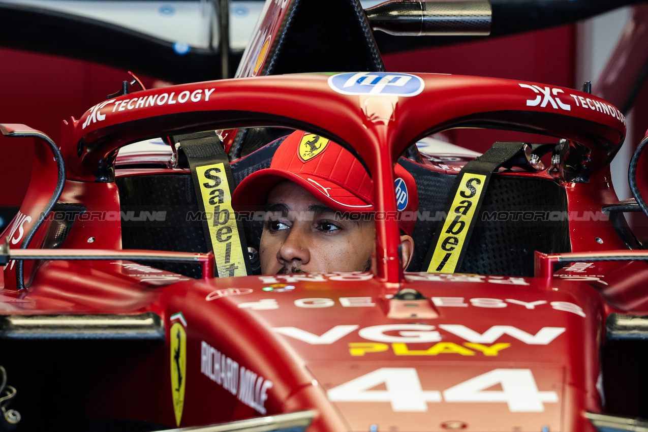 GP GIAPPONE, Lewis Hamilton (GBR), Ferrari 
03.04.2025. Formula 1 World Championship, Rd 3, Japanese Grand Prix, Suzuka, Japan, Preparation Day.
- www.xpbimages.com, EMail: requests@xpbimages.com © Copyright: Charniaux / XPB Images