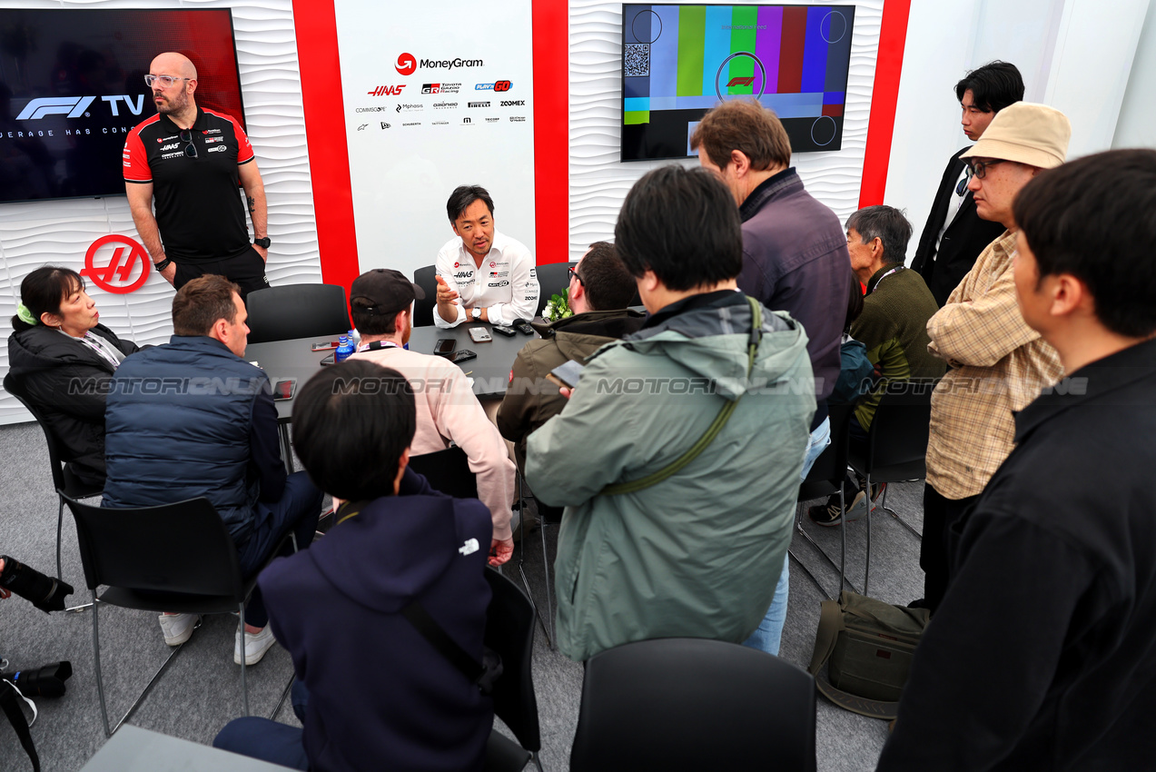 GP GIAPPONE, Ayao Komatsu (JPN) Haas F1 Team Principal.

03.04.2025. Formula 1 World Championship, Rd 3, Japanese Grand Prix, Suzuka, Japan, Preparation Day.

- www.xpbimages.com, EMail: requests@xpbimages.com © Copyright: Batchelor / XPB Images