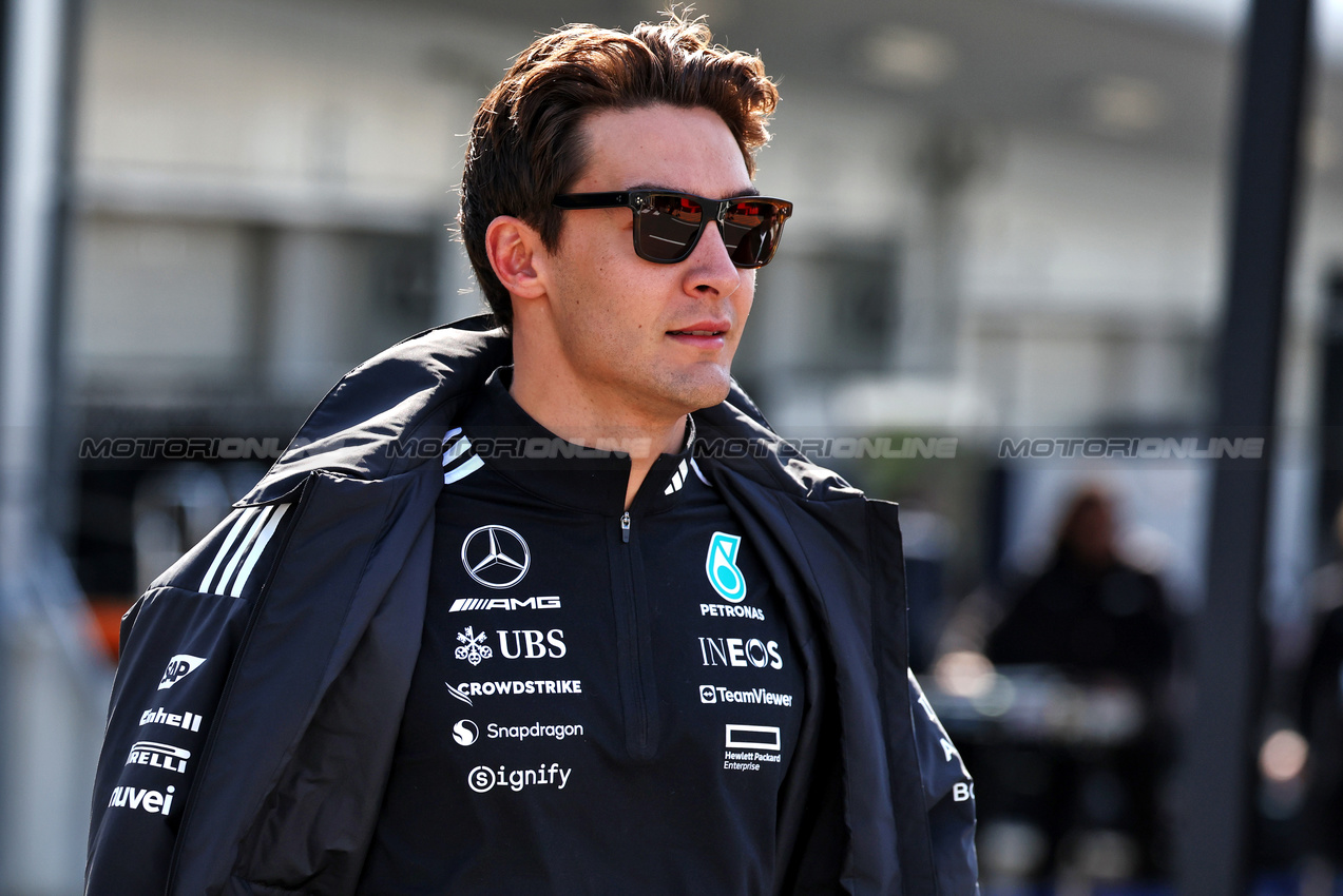 GP GIAPPONE, George Russell (GBR) Mercedes AMG F1.

03.04.2025. Formula 1 World Championship, Rd 3, Japanese Grand Prix, Suzuka, Japan, Preparation Day.

- www.xpbimages.com, EMail: requests@xpbimages.com © Copyright: Moy / XPB Images