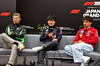 GP GIAPPONE, (L to R): Nico Hulkenberg (GER) Sauber; Yuki Tsunoda (JPN) Red Bull Racing; e Charles Leclerc (MON) Ferrari, in the FIA Press Conference.

03.04.2025. Formula 1 World Championship, Rd 3, Japanese Grand Prix, Suzuka, Japan, Preparation Day.

- www.xpbimages.com, EMail: requests@xpbimages.com © Copyright: Moy / XPB Images