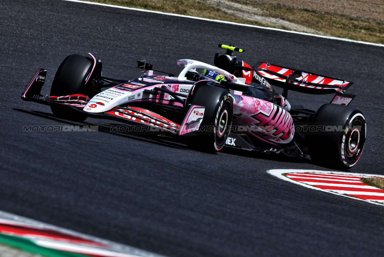GP GIAPPONE, Oliver Bearman (GBR) Haas VF-25.

05.04.2025. Formula 1 World Championship, Rd 3, Japanese Grand Prix, Suzuka, Japan, Qualifiche Day.

- www.xpbimages.com, EMail: requests@xpbimages.com © Copyright: Charniaux / XPB Images