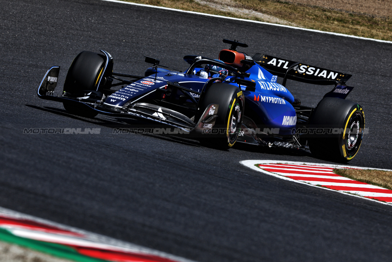 GP GIAPPONE, Alexander Albon (THA) Atlassian Williams Racing FW47.

05.04.2025. Formula 1 World Championship, Rd 3, Japanese Grand Prix, Suzuka, Japan, Qualifiche Day.

- www.xpbimages.com, EMail: requests@xpbimages.com © Copyright: Charniaux / XPB Images