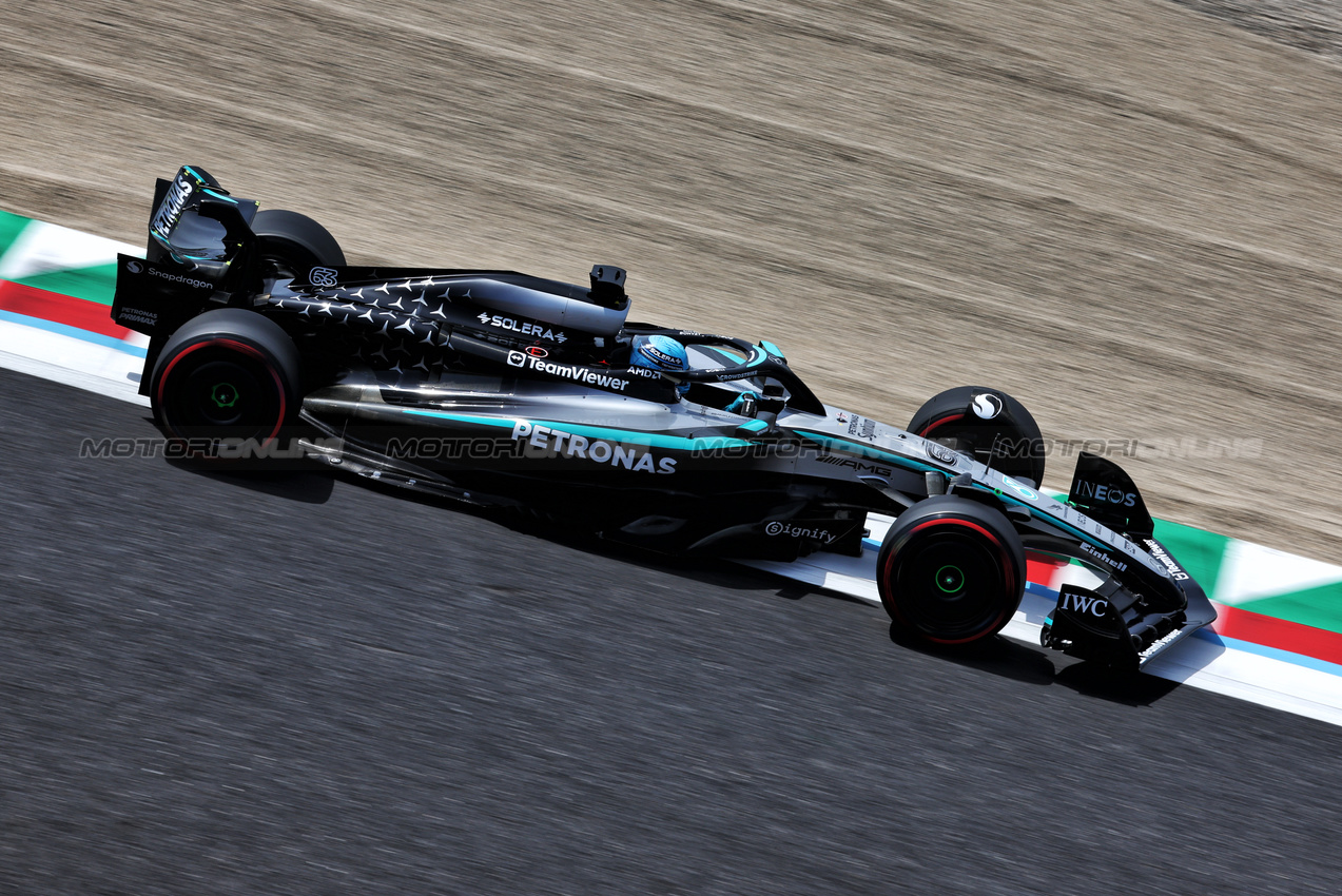 GP GIAPPONE, George Russell (GBR) Mercedes AMG F1 W16.

05.04.2025. Formula 1 World Championship, Rd 3, Japanese Grand Prix, Suzuka, Japan, Qualifiche Day.

- www.xpbimages.com, EMail: requests@xpbimages.com © Copyright: Moy / XPB Images