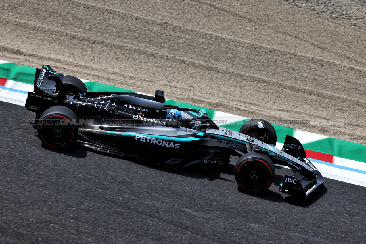 GP GIAPPONE, George Russell (GBR) Mercedes AMG F1 W16.

05.04.2025. Formula 1 World Championship, Rd 3, Japanese Grand Prix, Suzuka, Japan, Qualifiche Day.

- www.xpbimages.com, EMail: requests@xpbimages.com © Copyright: Moy / XPB Images