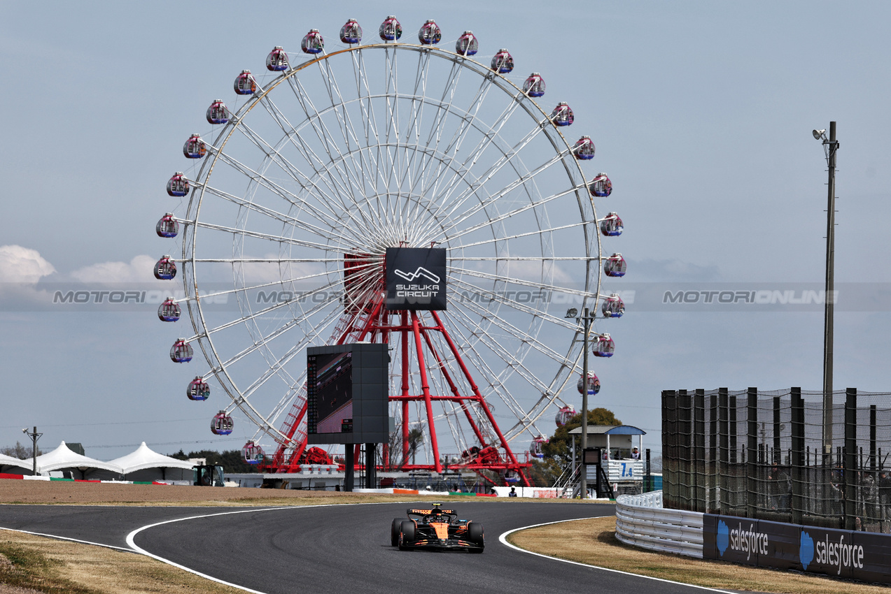 GP GIAPPONE, Lando Norris (GBR) McLaren MCL39.

05.04.2025. Formula 1 World Championship, Rd 3, Japanese Grand Prix, Suzuka, Japan, Qualifiche Day.

- www.xpbimages.com, EMail: requests@xpbimages.com © Copyright: Moy / XPB Images