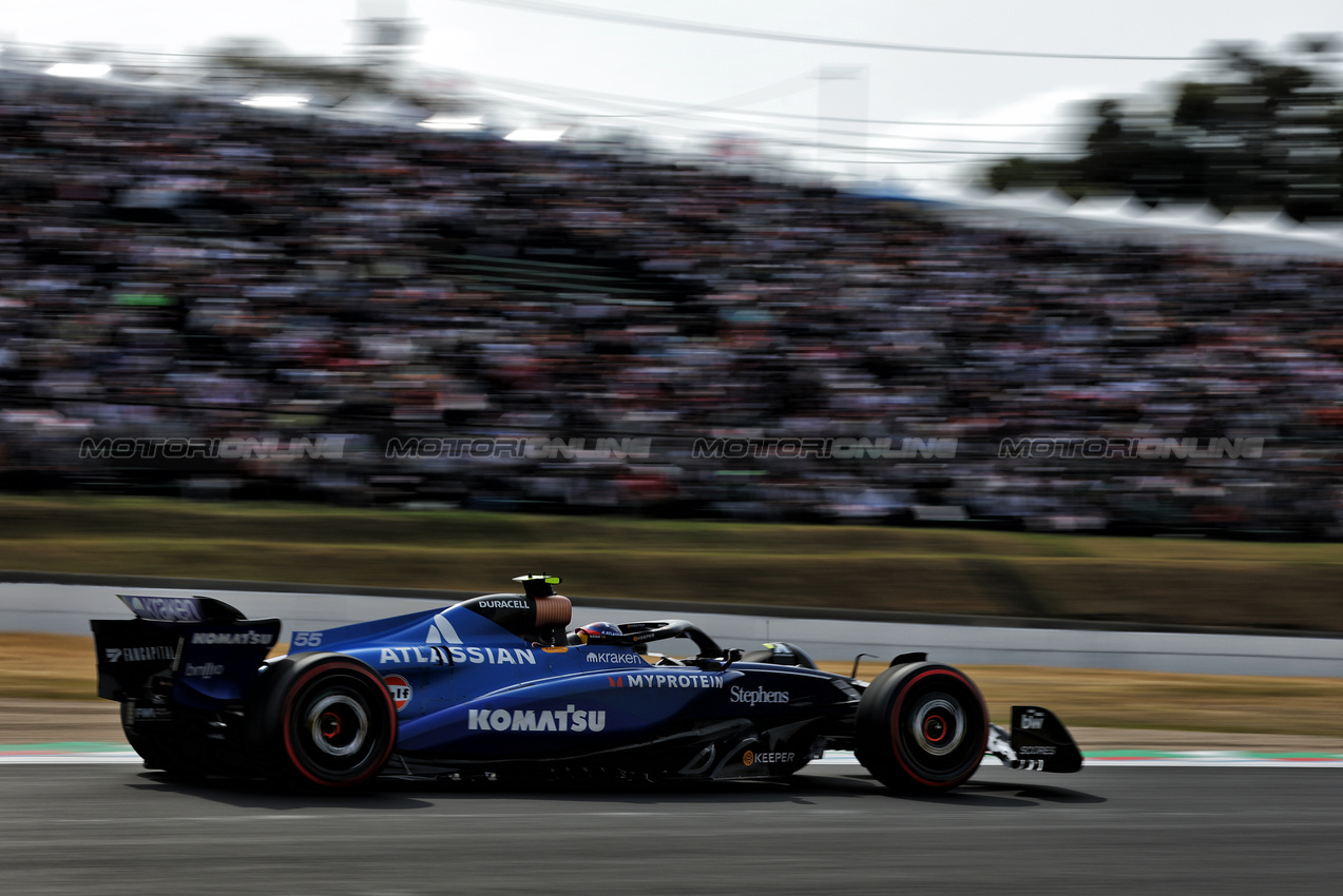 GP GIAPPONE, Carlos Sainz (ESP) Atlassian Williams Racing FW46.

05.04.2025. Formula 1 World Championship, Rd 3, Japanese Grand Prix, Suzuka, Japan, Qualifiche Day.

- www.xpbimages.com, EMail: requests@xpbimages.com © Copyright: Charniaux / XPB Images
