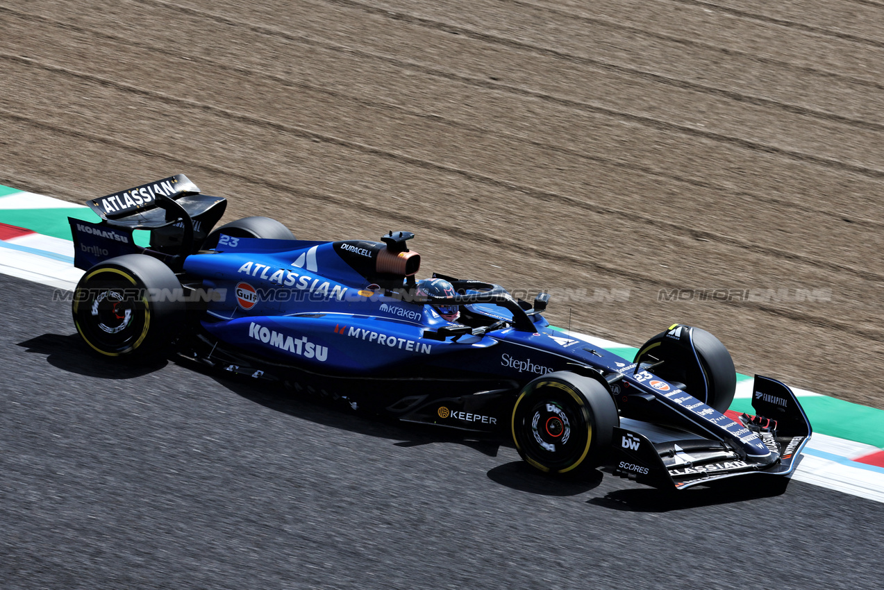 GP GIAPPONE, Alexander Albon (THA) Atlassian Williams Racing FW47.

05.04.2025. Formula 1 World Championship, Rd 3, Japanese Grand Prix, Suzuka, Japan, Qualifiche Day.

- www.xpbimages.com, EMail: requests@xpbimages.com © Copyright: Moy / XPB Images