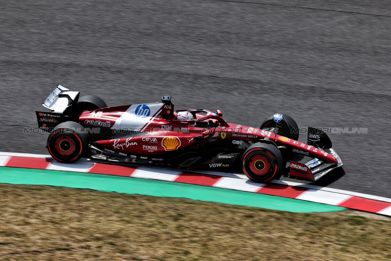 GP GIAPPONE, Charles Leclerc (MON) Ferrari SF-25.

05.04.2025. Formula 1 World Championship, Rd 3, Japanese Grand Prix, Suzuka, Japan, Qualifiche Day.

- www.xpbimages.com, EMail: requests@xpbimages.com © Copyright: Moy / XPB Images