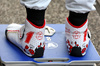 GP GIAPPONE, The racing boots of Max Verstappen (NLD) Red Bull Racing in qualifying parc ferme as he is weighed.

05.04.2025. Formula 1 World Championship, Rd 3, Japanese Grand Prix, Suzuka, Japan, Qualifiche Day.

- www.xpbimages.com, EMail: requests@xpbimages.com © Copyright: Charniaux / XPB Images