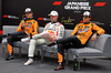 GP GIAPPONE, (L to R): Lando Norris (GBR) McLaren; Max Verstappen (NLD) Red Bull Racing; e Oscar Piastri (AUS) McLaren, in the post qualifying FIA Press Conference.

05.04.2025. Formula 1 World Championship, Rd 3, Japanese Grand Prix, Suzuka, Japan, Qualifiche Day.

- www.xpbimages.com, EMail: requests@xpbimages.com © Copyright: Moy / XPB Images
