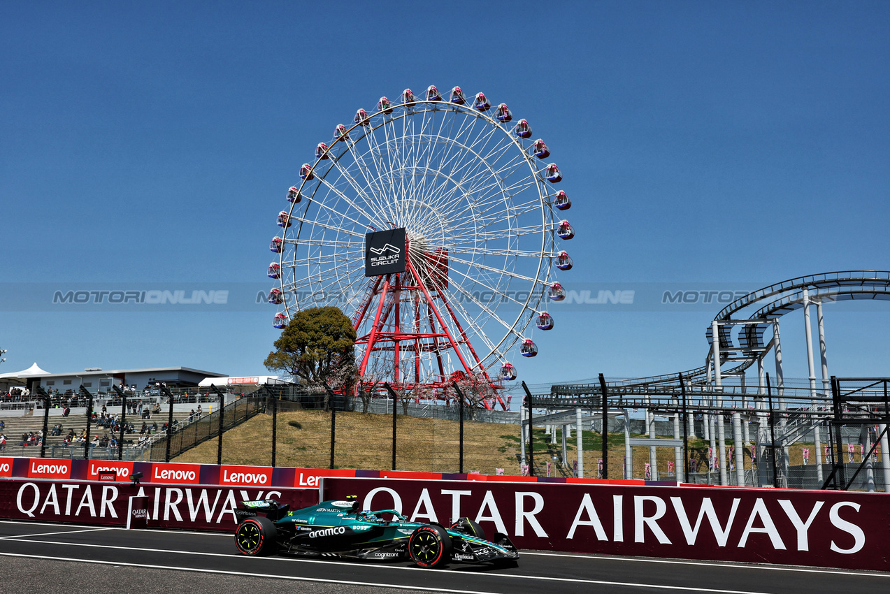 GP GIAPPONE, Fernando Alonso (ESP) Aston Martin F1 Team AMR25.

04.04.2025. Formula 1 World Championship, Rd 3, Japanese Grand Prix, Suzuka, Japan, Practice Day.

- www.xpbimages.com, EMail: requests@xpbimages.com © Copyright: Moy / XPB Images