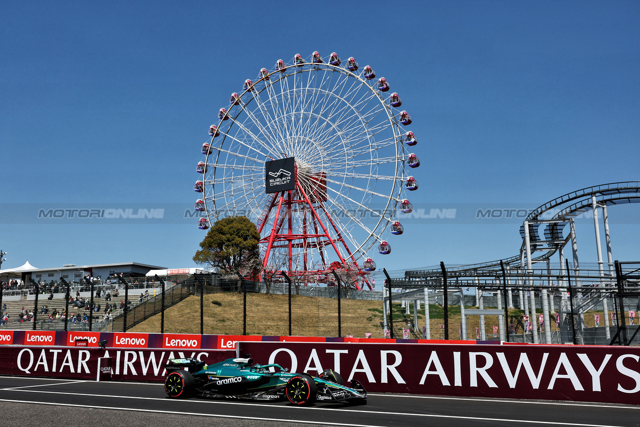 GP GIAPPONE, Lance Stroll (CDN) Aston Martin F1 Team AMR25.

04.04.2025. Formula 1 World Championship, Rd 3, Japanese Grand Prix, Suzuka, Japan, Practice Day.

- www.xpbimages.com, EMail: requests@xpbimages.com © Copyright: Moy / XPB Images