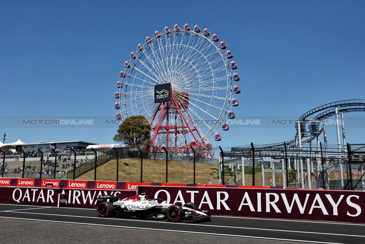 GP GIAPPONE, Yuki Tsunoda (JPN) Red Bull Racing RB21.

04.04.2025. Formula 1 World Championship, Rd 3, Japanese Grand Prix, Suzuka, Japan, Practice Day.

- www.xpbimages.com, EMail: requests@xpbimages.com © Copyright: Moy / XPB Images