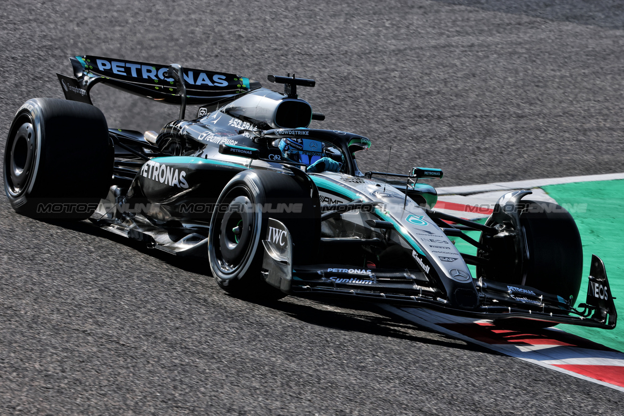 GP GIAPPONE, George Russell (GBR) Mercedes AMG F1 W16.

04.04.2025. Formula 1 World Championship, Rd 3, Japanese Grand Prix, Suzuka, Japan, Practice Day.

- www.xpbimages.com, EMail: requests@xpbimages.com © Copyright: Charniaux / XPB Images