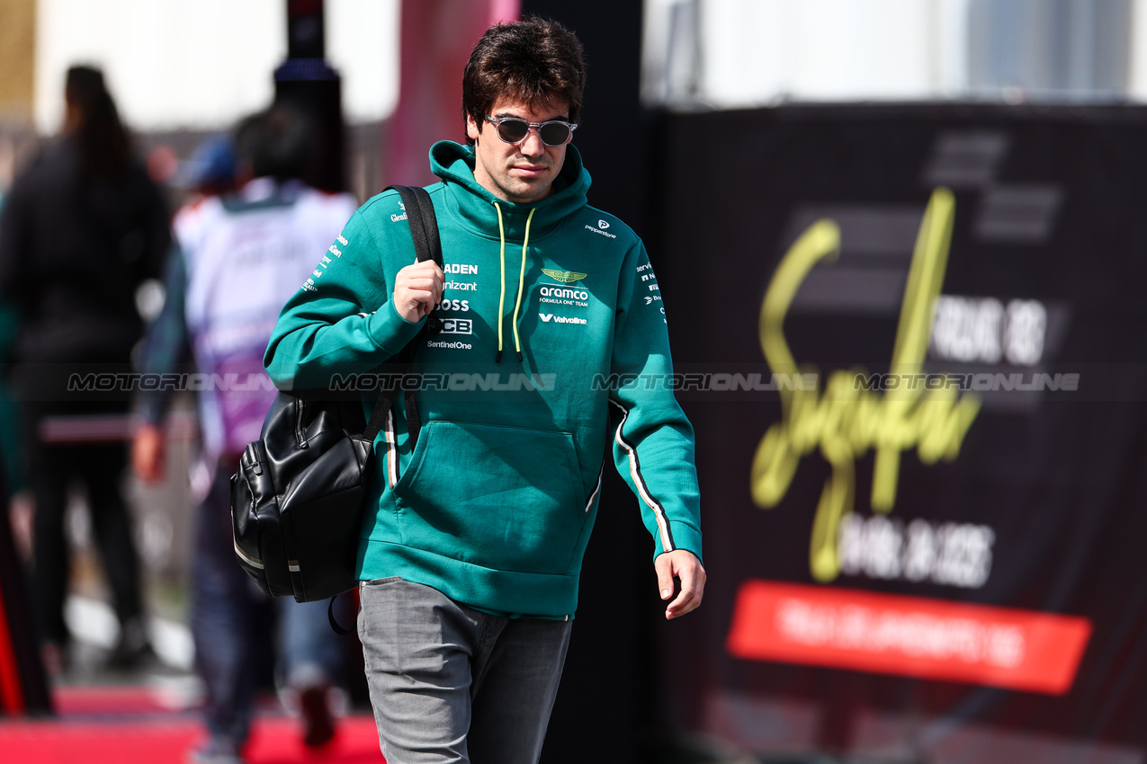 GP GIAPPONE, Lance Stroll (CDN), Aston Martin F1 Team 
04.04.2025. Formula 1 World Championship, Rd 3, Japanese Grand Prix, Suzuka, Japan, Practice Day.
- www.xpbimages.com, EMail: requests@xpbimages.com © Copyright: Charniaux / XPB Images