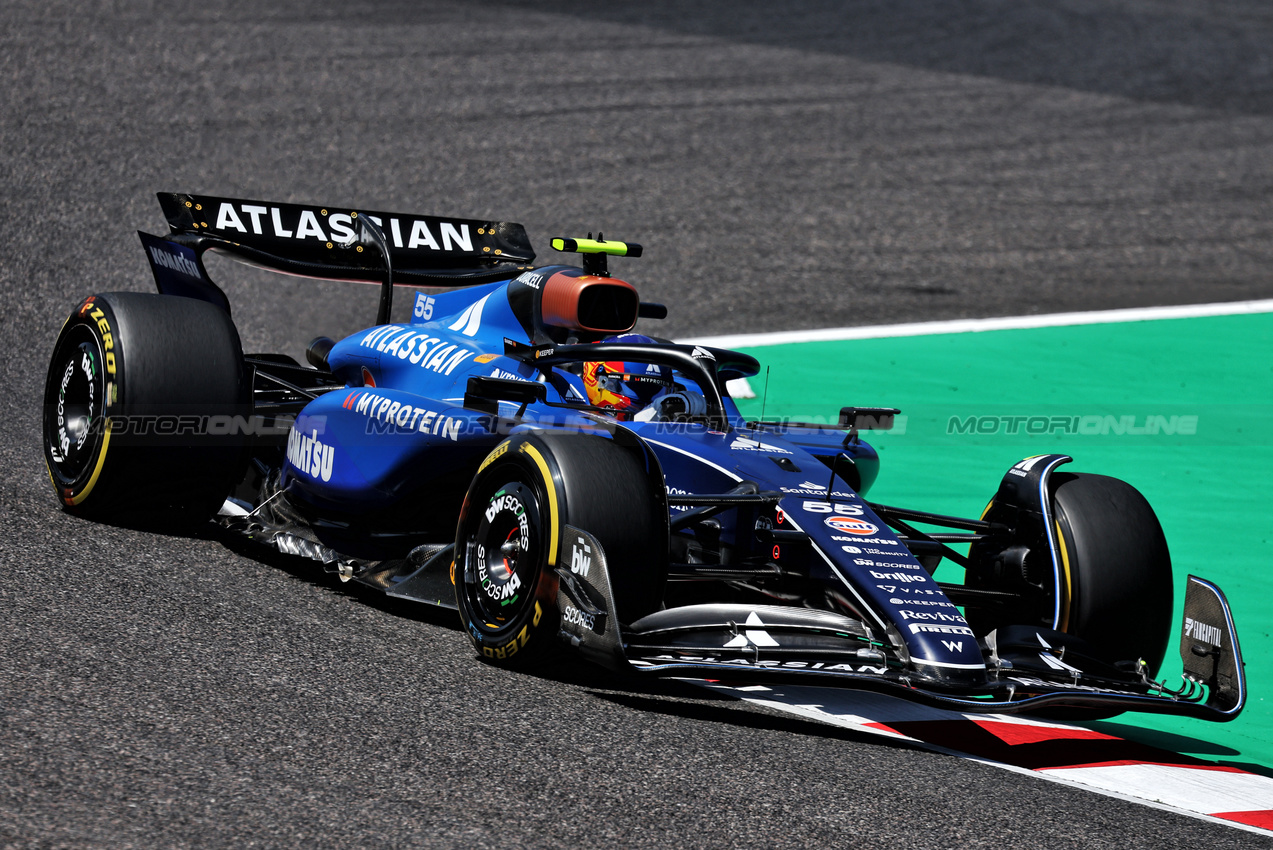 GP GIAPPONE, Carlos Sainz (ESP) Atlassian Williams Racing FW46.

04.04.2025. Formula 1 World Championship, Rd 3, Japanese Grand Prix, Suzuka, Japan, Practice Day.

- www.xpbimages.com, EMail: requests@xpbimages.com © Copyright: Moy / XPB Images