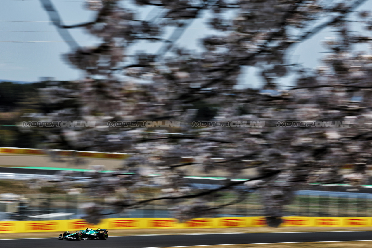 GP GIAPPONE, Fernando Alonso (ESP) Aston Martin F1 Team AMR25.

04.04.2025. Formula 1 World Championship, Rd 3, Japanese Grand Prix, Suzuka, Japan, Practice Day.

- www.xpbimages.com, EMail: requests@xpbimages.com © Copyright: Charniaux / XPB Images
