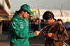 GP GIAPPONE, Lance Stroll (CDN) Aston Martin F1 Team with a fan.

04.04.2025. Formula 1 World Championship, Rd 3, Japanese Grand Prix, Suzuka, Japan, Practice Day.

- www.xpbimages.com, EMail: requests@xpbimages.com © Copyright: Moy / XPB Images