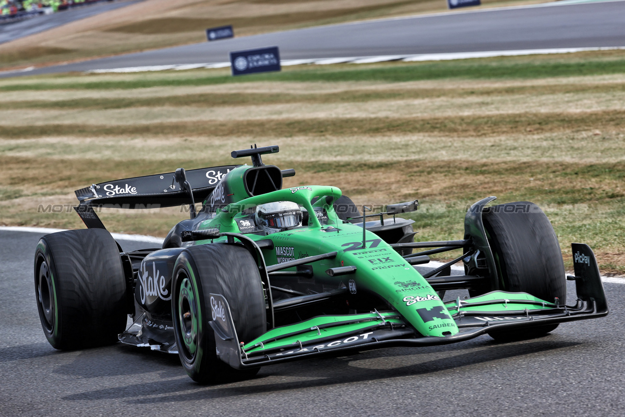 GP GRAN BRETAGNA, Nico Hulkenberg (GER) Sauber C45.

06.07.2025. Formula 1 World Championship, Rd 12, British Grand Prix, Silverstone, England, Gara Day.

- www.xpbimages.com, EMail: requests@xpbimages.com © Copyright: Davenport / XPB Images