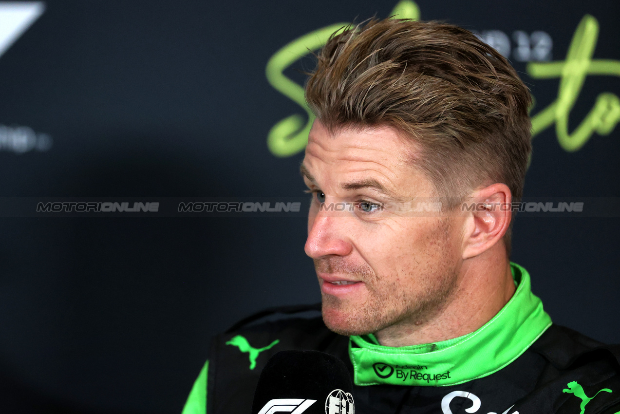 GP GRAN BRETAGNA, Nico Hulkenberg (GER) Sauber in the post race FIA Press Conference.

06.07.2025. Formula 1 World Championship, Rd 12, British Grand Prix, Silverstone, England, Gara Day.

- www.xpbimages.com, EMail: requests@xpbimages.com © Copyright: Davenport / XPB Images