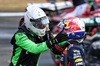 GP GRAN BRETAGNA, (L to R): Nico Hulkenberg (GER) Sauber celebrates his third position in parc ferme with Max Verstappen (NLD) Red Bull Racing.

06.07.2025. Formula 1 World Championship, Rd 12, British Grand Prix, Silverstone, England, Gara Day.

- www.xpbimages.com, EMail: requests@xpbimages.com © Copyright: Batchelor / XPB Images