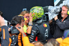GP GRAN BRETAGNA, Gara winner Lando Norris (GBR) McLaren celebrates with his mother Cisca Wauman (BEL) in parc ferme.

06.07.2025. Formula 1 World Championship, Rd 12, British Grand Prix, Silverstone, England, Gara Day.

- www.xpbimages.com, EMail: requests@xpbimages.com © Copyright: Batchelor / XPB Images