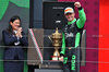 GP GRAN BRETAGNA, Nico Hulkenberg (GER) Sauber celebrates his third position on the podium.

06.07.2025. Formula 1 World Championship, Rd 12, British Grand Prix, Silverstone, England, Gara Day.

- www.xpbimages.com, EMail: requests@xpbimages.com © Copyright: Moy / XPB Images