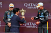 GP GRAN BRETAGNA, Gara winner Lando Norris (GBR) McLaren celebrates on the podium with Mohammed Bin Sulayem (UAE) FIA President.

06.07.2025. Formula 1 World Championship, Rd 12, British Grand Prix, Silverstone, England, Gara Day.

- www.xpbimages.com, EMail: requests@xpbimages.com © Copyright: Moy / XPB Images