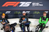 GP GRAN BRETAGNA, (L to R): Oscar Piastri (AUS) McLaren; Lando Norris (GBR) McLaren; e Nico Hulkenberg (GER) Sauber, in the post race FIA Press Conference.

06.07.2025. Formula 1 World Championship, Rd 12, British Grand Prix, Silverstone, England, Gara Day.

- www.xpbimages.com, EMail: requests@xpbimages.com © Copyright: Davenport / XPB Images