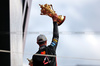 GP GRAN BRETAGNA, Gara winner Lando Norris (GBR) McLaren celebrates on the podium.

06.07.2025. Formula 1 World Championship, Rd 12, British Grand Prix, Silverstone, England, Gara Day.

- www.xpbimages.com, EMail: requests@xpbimages.com © Copyright: Charniaux / XPB Images