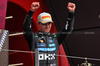 GP GRAN BRETAGNA, Gara winner Lando Norris (GBR) McLaren celebrates on the podium.

06.07.2025. Formula 1 World Championship, Rd 12, British Grand Prix, Silverstone, England, Gara Day.

 - www.xpbimages.com, EMail: requests@xpbimages.com © Copyright: Rew / XPB Images