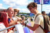 GP GRAN BRETAGNA, Oliver Bearman (GBR) Haas F1 Team with fans.

03.07.2025. Formula 1 World Championship, Rd 12, British Grand Prix, Silverstone, England, Preparation Day.

 - www.xpbimages.com, EMail: requests@xpbimages.com © Copyright: Rew / XPB Images