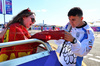 GP GRAN BRETAGNA, Isack Hadjar (FRA) Racing Bulls with fan.

03.07.2025. Formula 1 World Championship, Rd 12, British Grand Prix, Silverstone, England, Preparation Day.

- www.xpbimages.com, EMail: requests@xpbimages.com © Copyright: Batchelor / XPB Images