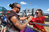GP GRAN BRETAGNA, Lewis Hamilton (GBR) Ferrari with fans.

03.07.2025. Formula 1 World Championship, Rd 12, British Grand Prix, Silverstone, England, Preparation Day.

- www.xpbimages.com, EMail: requests@xpbimages.com © Copyright: Moy / XPB Images