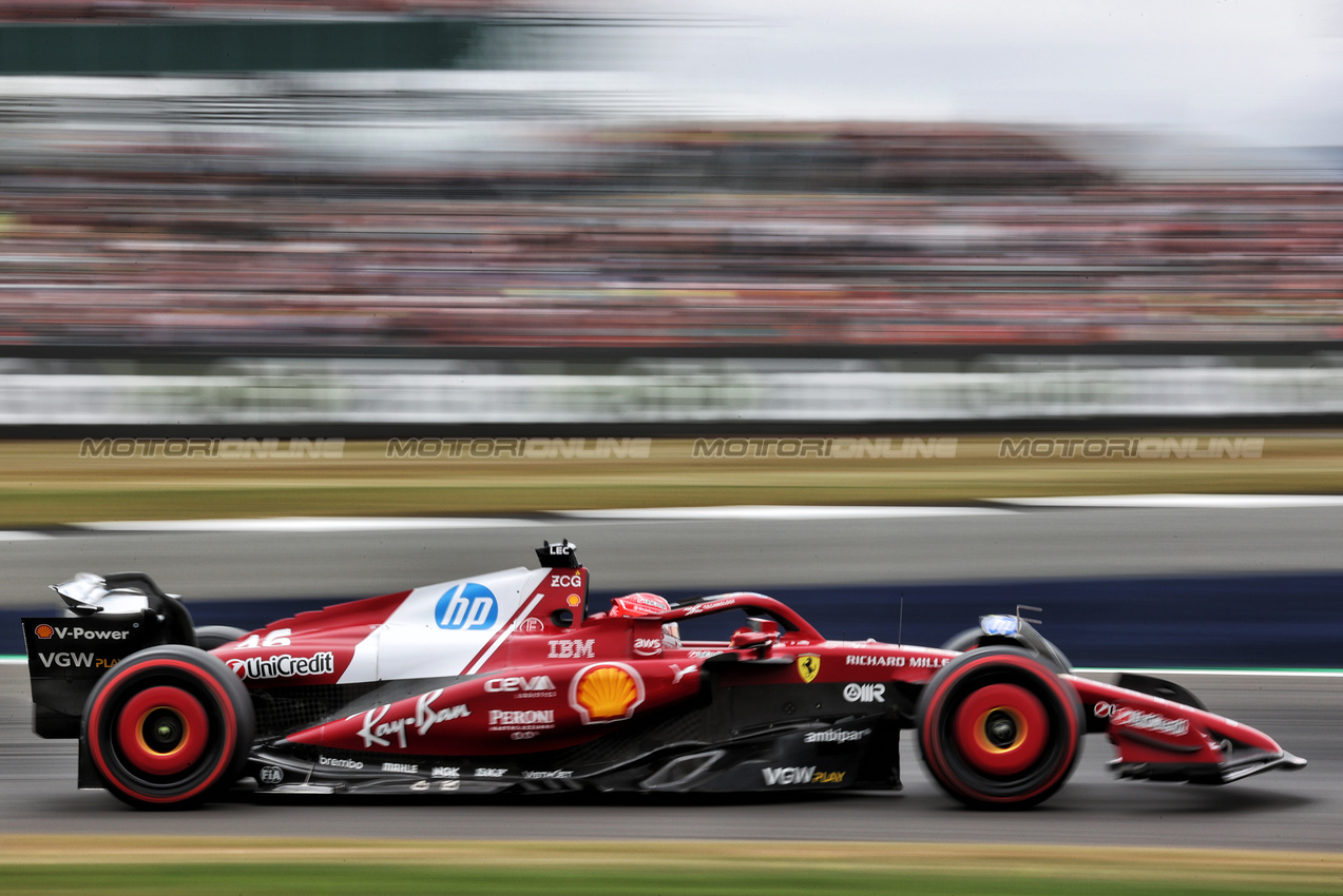 GP GRAN BRETAGNA, Charles Leclerc (MON) Ferrari SF-25.

05.07.2025. Formula 1 World Championship, Rd 12, British Grand Prix, Silverstone, England, Qualifiche Day.

- www.xpbimages.com, EMail: requests@xpbimages.com © Copyright: Davenport / XPB Images
