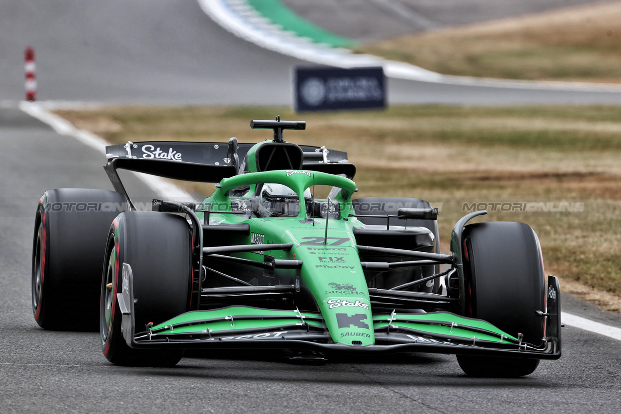 GP GRAN BRETAGNA, Nico Hulkenberg (GER) Sauber C45.

05.07.2025. Formula 1 World Championship, Rd 12, British Grand Prix, Silverstone, England, Qualifiche Day.

- www.xpbimages.com, EMail: requests@xpbimages.com © Copyright: Davenport / XPB Images