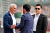 GP GRAN BRETAGNA, (L to R): Jose Mourinho (POR) Football Manager with Mohammed Bin Sulayem (UAE) FIA President in qualifying parc ferme.

05.07.2025. Formula 1 World Championship, Rd 12, British Grand Prix, Silverstone, England, Qualifiche Day.

- www.xpbimages.com, EMail: requests@xpbimages.com © Copyright: Davenport / XPB Images