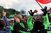GP GRAN BRETAGNA, Nico Hulkenberg (GER) Sauber celebrates his third position in parc ferme.

06.07.2025. Formula 1 World Championship, Rd 12, British Grand Prix, Silverstone, England, Gara Day.

- www.xpbimages.com, EMail: requests@xpbimages.com © Copyright: Davenport / XPB Images